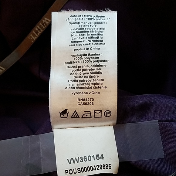 White by Vera Wang Purple Strapless Prom Wedding Gown Size 4 - Picture 7 of 10